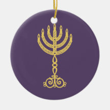 Prydnad 2 för Hanukkah motivlilor Julgransdekoration
