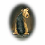 Prydnad "för Airedale" hundkonst Photo Sculptures