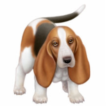 Prydnad för Bassethundhelgdag Photo Cutout