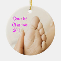 Prydnad för jul för Babys 1st jul 2011 Julgransdekoration