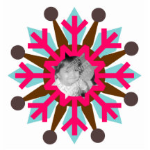 Prydnad för jul för Snowflakefoto färgrik Photo Sculptures
