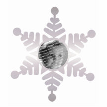 Prydnad för jul för Snowflakefotopersonlig Acrylic Cut Out