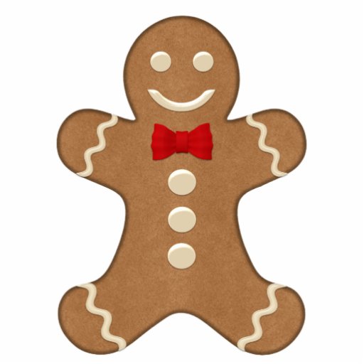 Prydnad för klassikerpepparkaksgubbehelgdag photo cut outs