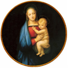 Prydnad för Madonna dellGranduca jul Acrylic Cut Outs