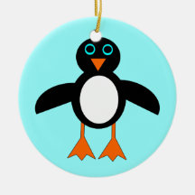 Prydnad för träd för gullig pingvin för god jul be jul dekorationer
