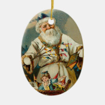 Prydnad för vintageSanta jul Julgranskula