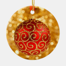 Prydnad-Helgdag-Röd Bauble Julgranskulor