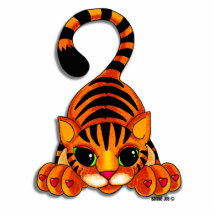 Prydnad - Tiggy tigern Photo Cut Out