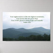 Psalm36:6 Posters
