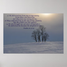 Psalm 18 affisch