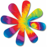 Psychedelic blommaskulptur photo sculpture