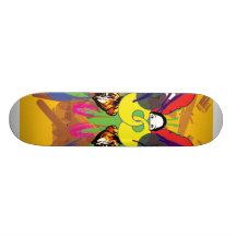 Psychedelic fjärilsSkateboard