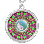 Psychedelic geometriskt YinYang halsband