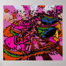Psychedelic gymnastikskoaffisch