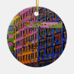 Psychedelic NYC: Union kvadrerar byggnad, St under Julgransdekorationer