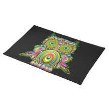 Psychedelic Popart för uggla bordstabletter