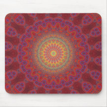 Psychedelic radiellt mönster: musmatta