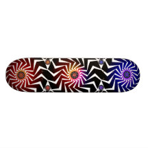 Psychedelic radiellt mönster: Skateboard