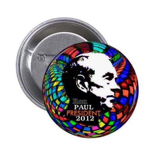 Psychedelic Ron Paul 2012 klämmer fast Knappar Med Nål