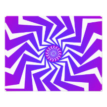 Psychedelic spiralt mönster: Vektorkonst: Anpassade Inbjudningskort