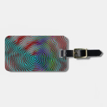 Psychedelic Tag For Luggage