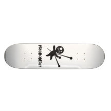 PSYCHODERBY-VOODOO STIGER OMBORD SKATEBOARD DECK