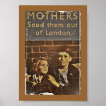 Public Service "Children During Blitz" Poster