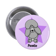 Pudel för Kawaii stjärnasilver Knappar