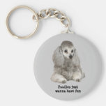 Pudel Keychain Nyckel Ringar