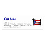 Puerto Rico borstar flagga Visitkort Mallar