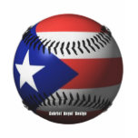 Puerto Rico Flag Covering a Baseball Tee Shirt