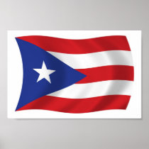 Puerto Rico sjunker affischtrycket