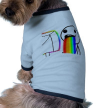 Pukes regnbågar hund tee