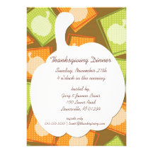Pumpa lappar thanksgivingpartyinbjudningar
