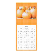 Pumpa ringer och calendar kortet rackkort med full färg
