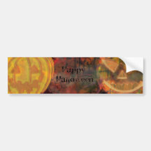 Pumpkiny Halloween hälsningar Bildekal