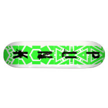 punk, anpassad skate board