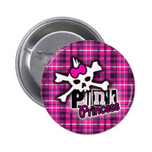 Punk Princess Knäppas Knappar Med Nål