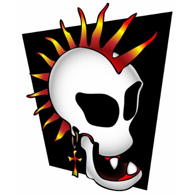 PUNK SKULL-2 från MONSTERVISIONS