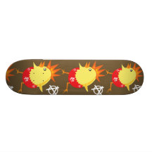 Punk stenhöna skateboard decks