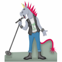 Punk utklippskulptur för Unicorn Cut Outs