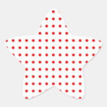 punkte punktiert polka dots rot weihnachten stern stern aufkleber