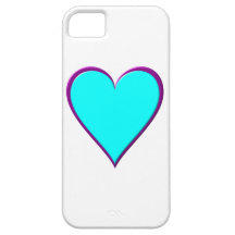 Purple and Blue Heart iPhone 5 Cover