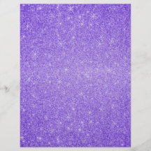 Purple glitter stars flyers