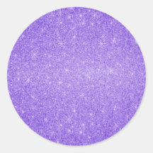 Purple glitter stars stickers