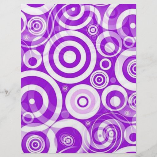 purple_retro_circles personliga flygblad