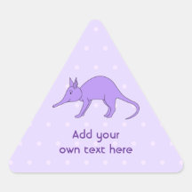 Purpurfärgad Aardvark Klistermärken