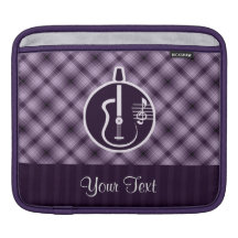 Purpurfärgad akustisk gitarr iPad sleeve