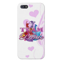 Purpurfärgad brudens sida för brudtärnor för dansl iPhone 5 cover