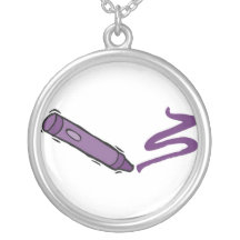 Purpurfärgad Crayon Anpassningsbar Halsband